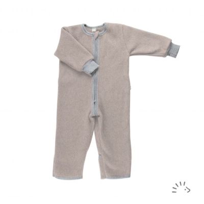Schlafoverall Baumwollfleece GOTS