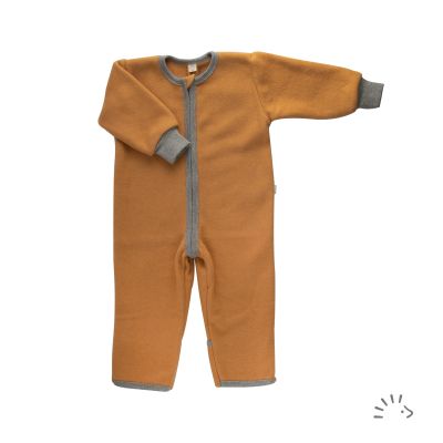 Schlafoverall Baumwollfleece GOTS