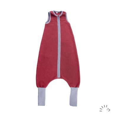 Schlafsack mit Füßen Baumwollfleece 1.5 TOG