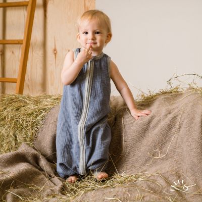 Sommerschlafsack mit Füßen Musselin 0.5 TOG