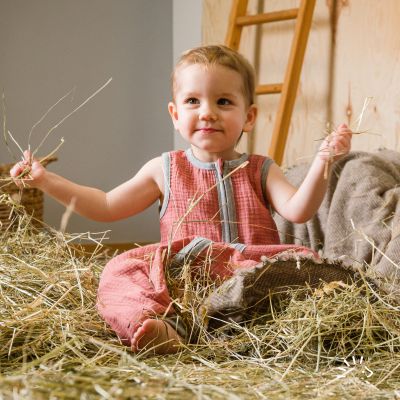 Sommerschlafsack mit Füßen Musselin 0.5 TOG