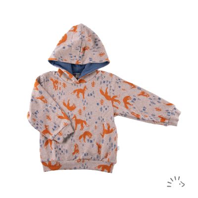Hoodie aus Jaquardstrick