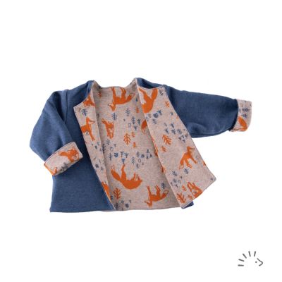 Gefütterte Wendejacke Baumwolle