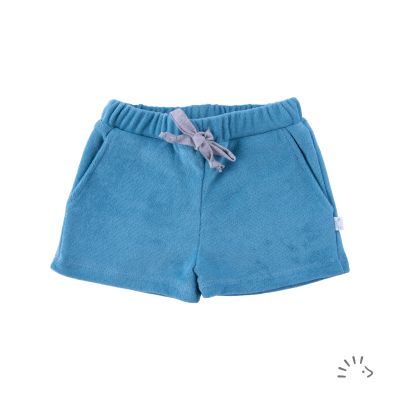 Frottee Shorts mit Zierband   