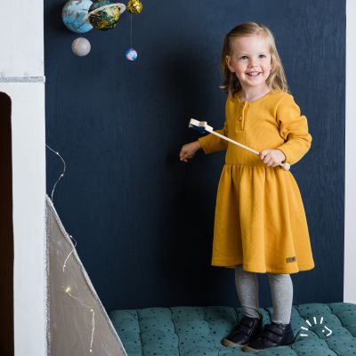 Langarmkleid Miniwaffle 