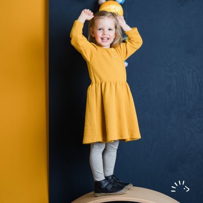 Langarmkleid Miniwaffle 