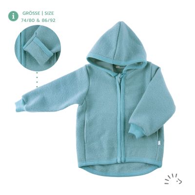 Kapuzenjacke aus Wollwalk