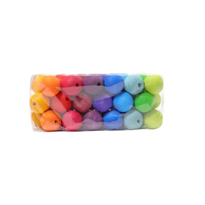 Regenbogen 36 Große Holzperlen