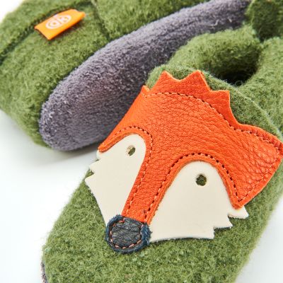 Orangenkinder Filzhausschuhe Fuchs Franz