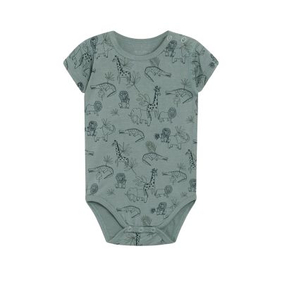 Hust & Claire Kurzarmbody Tiere Bambusviskose