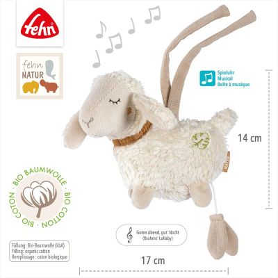 Mini-Spieluhr Schaf NATUR